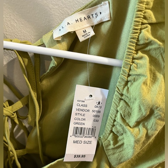 🆕 NWT - PACSUN LA HEARTS OPEN BACK LINEN SHIFT DRESS - Sold out online! - Picture 3 of 7